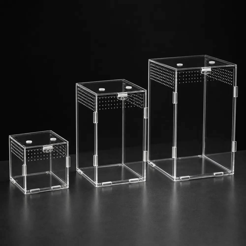 The three enclosure sizes side by side